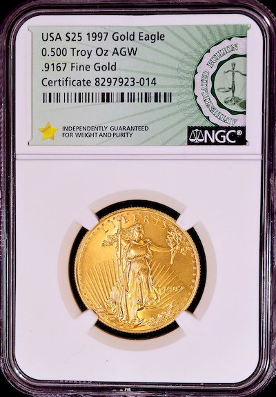 1997 $25 American Gold Eagle NGC